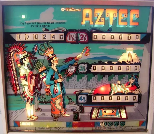 Aztec, Backglas