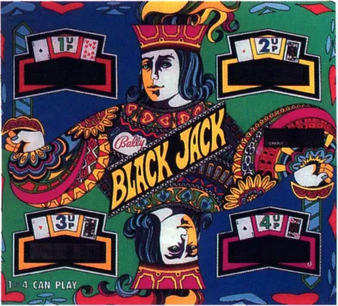Black Jack, Backglas