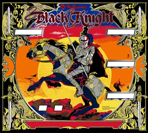 Black Knight, Backglas