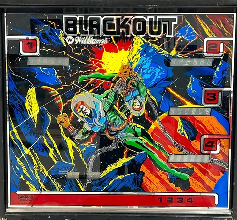 Blackout, Backglas