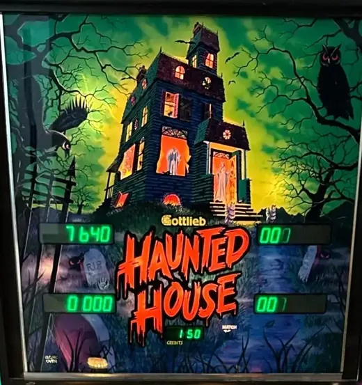 Haunted House, Backglas