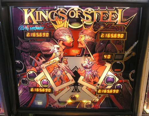 Kings of Steel, Backglas