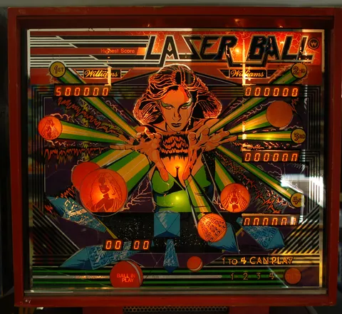 Laser Ball, Backglas
