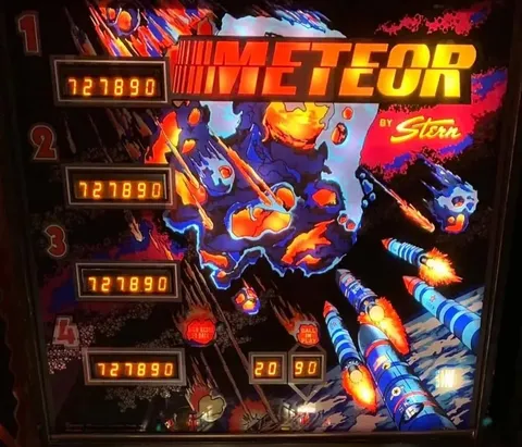Meteor, Backglas