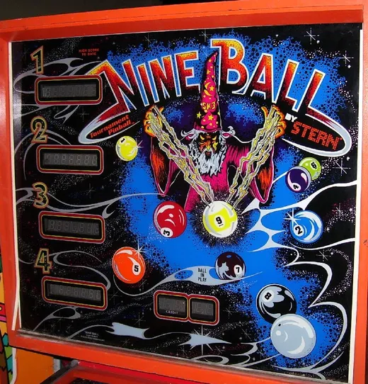 Nine Ball, Backglas