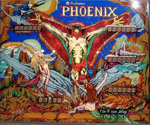 Phoenix, Backglas