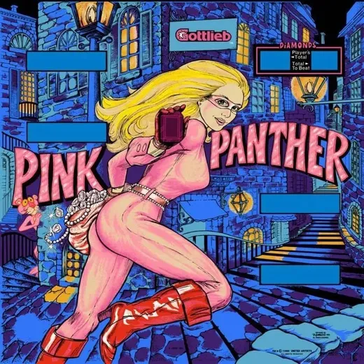 Pink Panther, Backglas