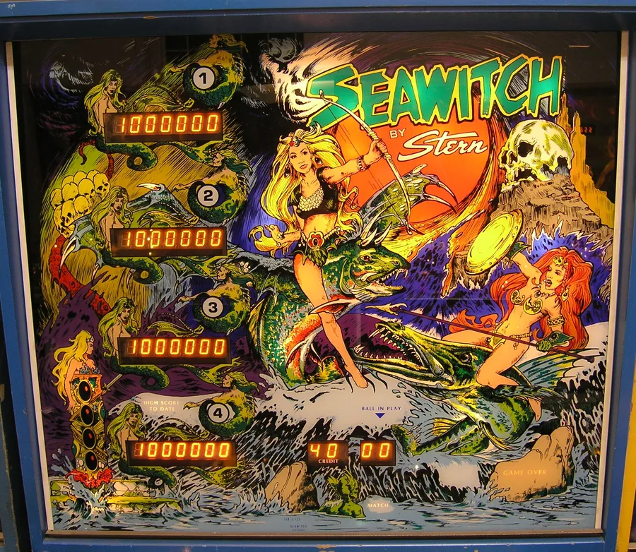 Seawitch, Backglas