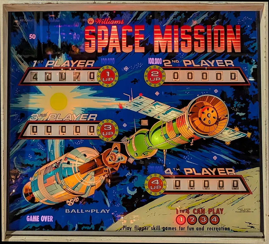 Space Mission, Backglas