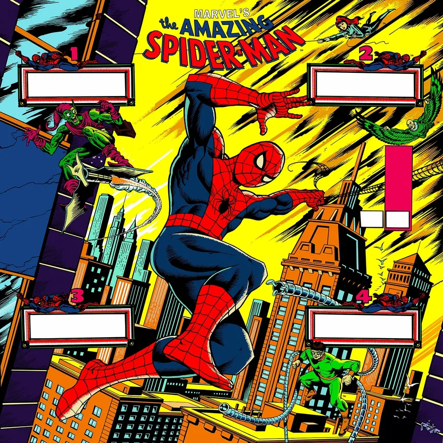 The Amazing Spider Man, Backglas