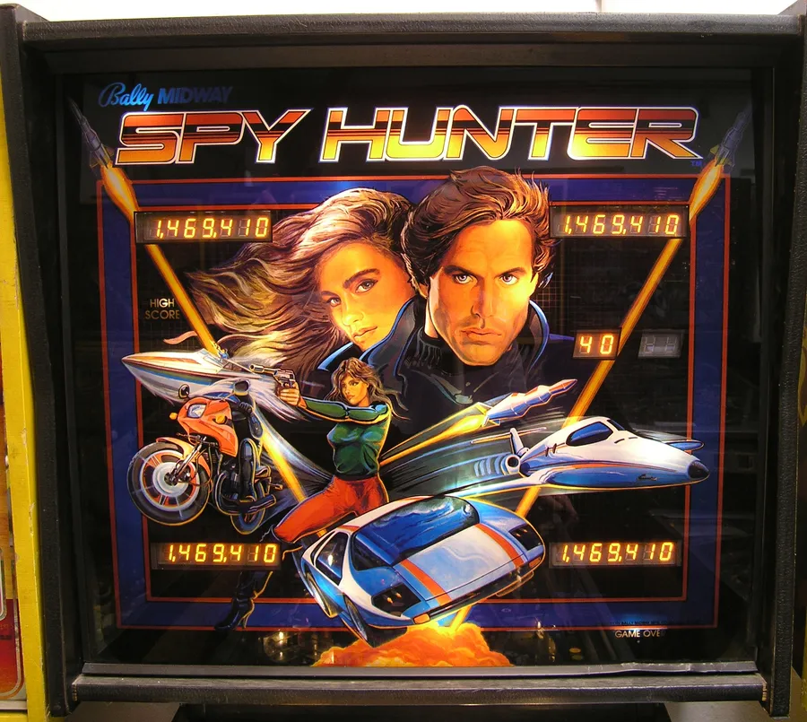 Spy Hunter, Backglas